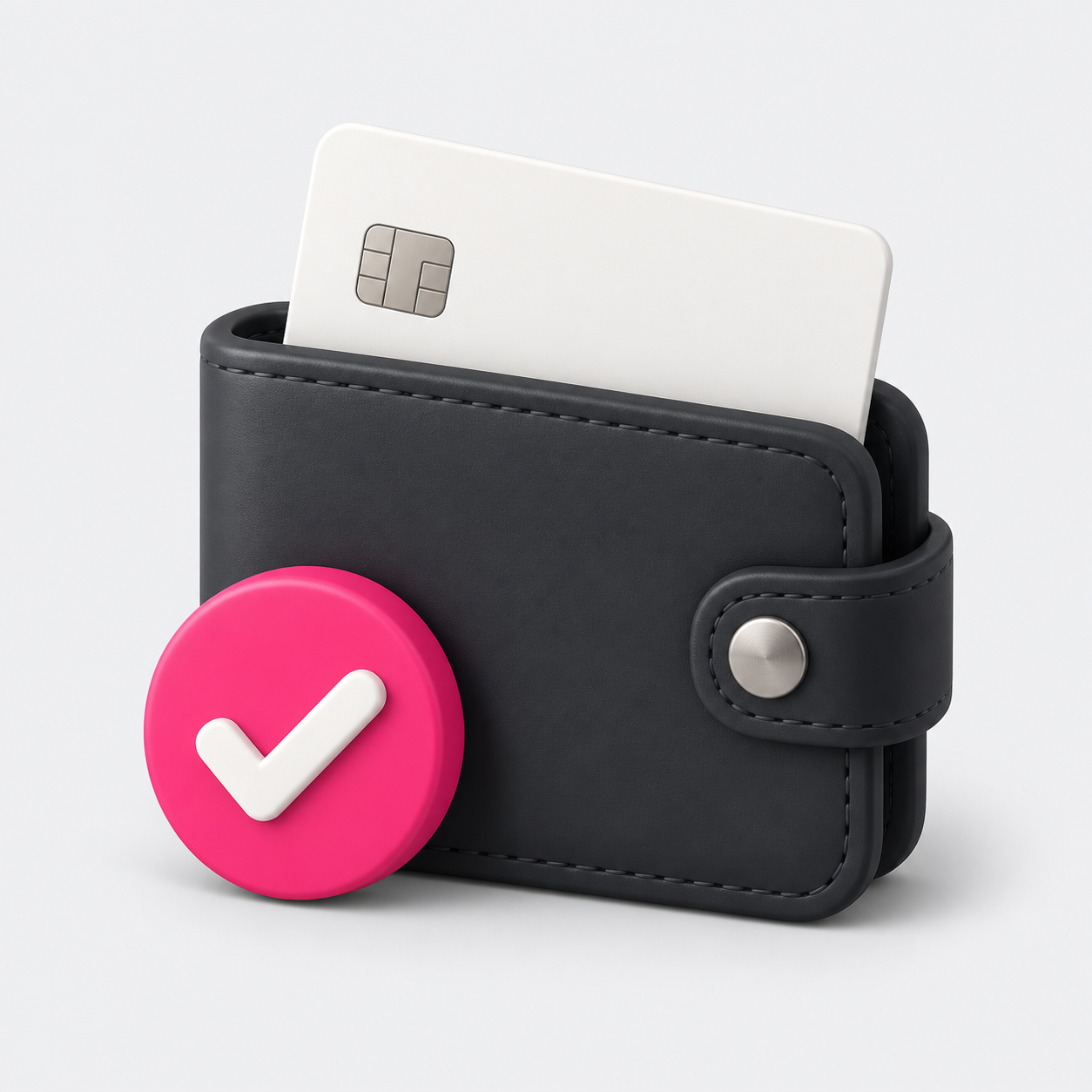Portefeuille et carte de paiement, illustration VTCentral
